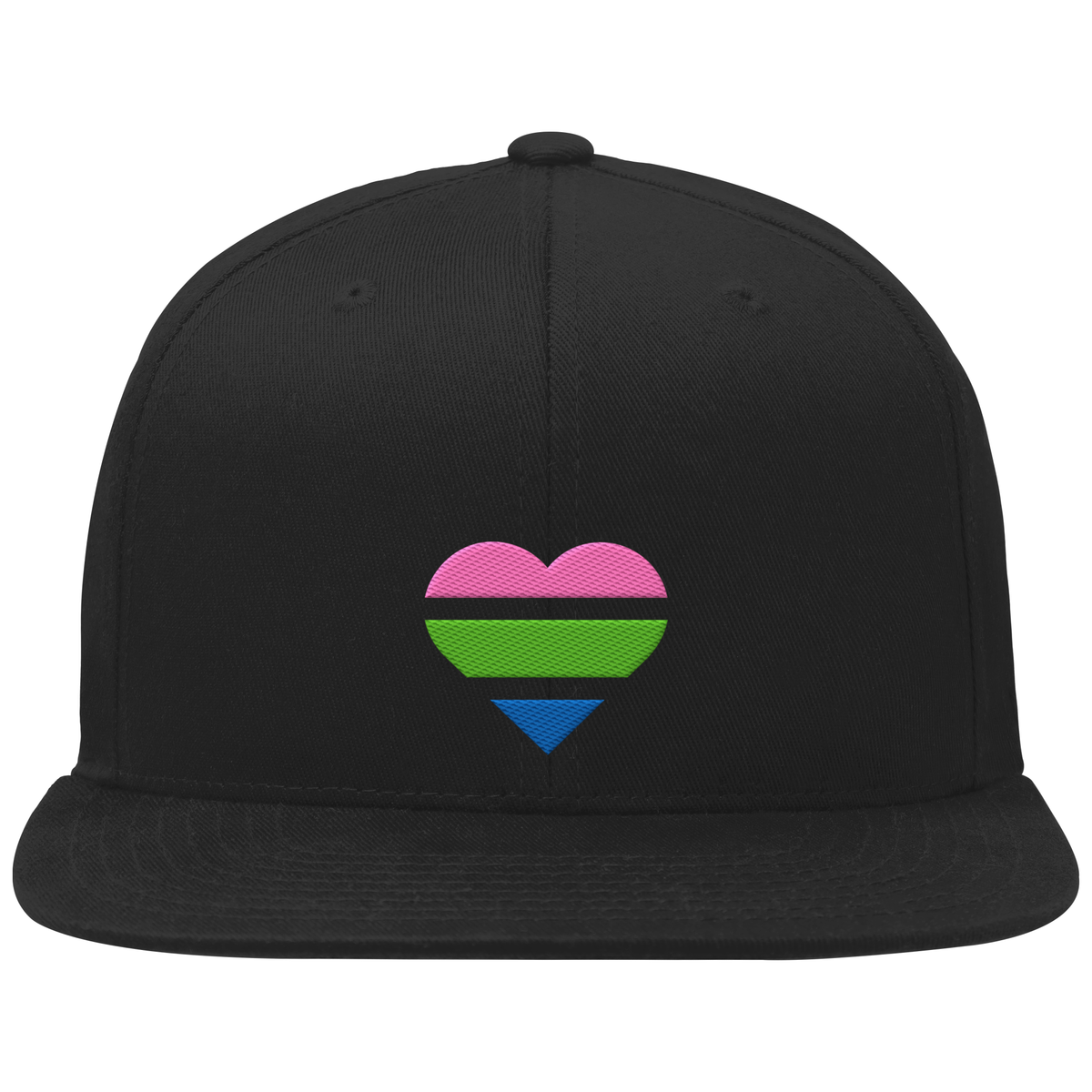 Organic Snapback mit Herz Stick - Polysexual