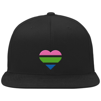 Organic Snapback mit Herz Stick - Polysexual