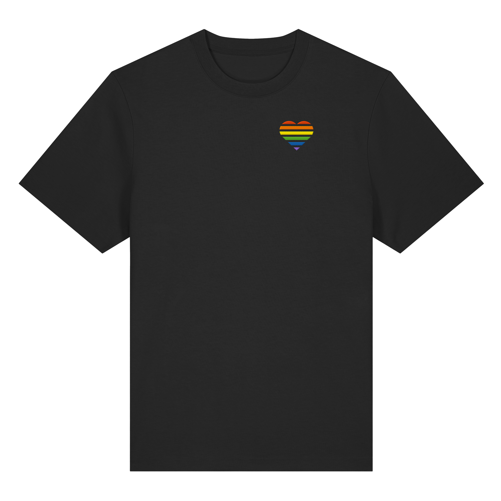 Organic Heavy Shirt - Pride Flag Herz Stick