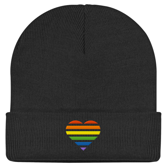 Classic Beanie - Pride Flag Herz Stick