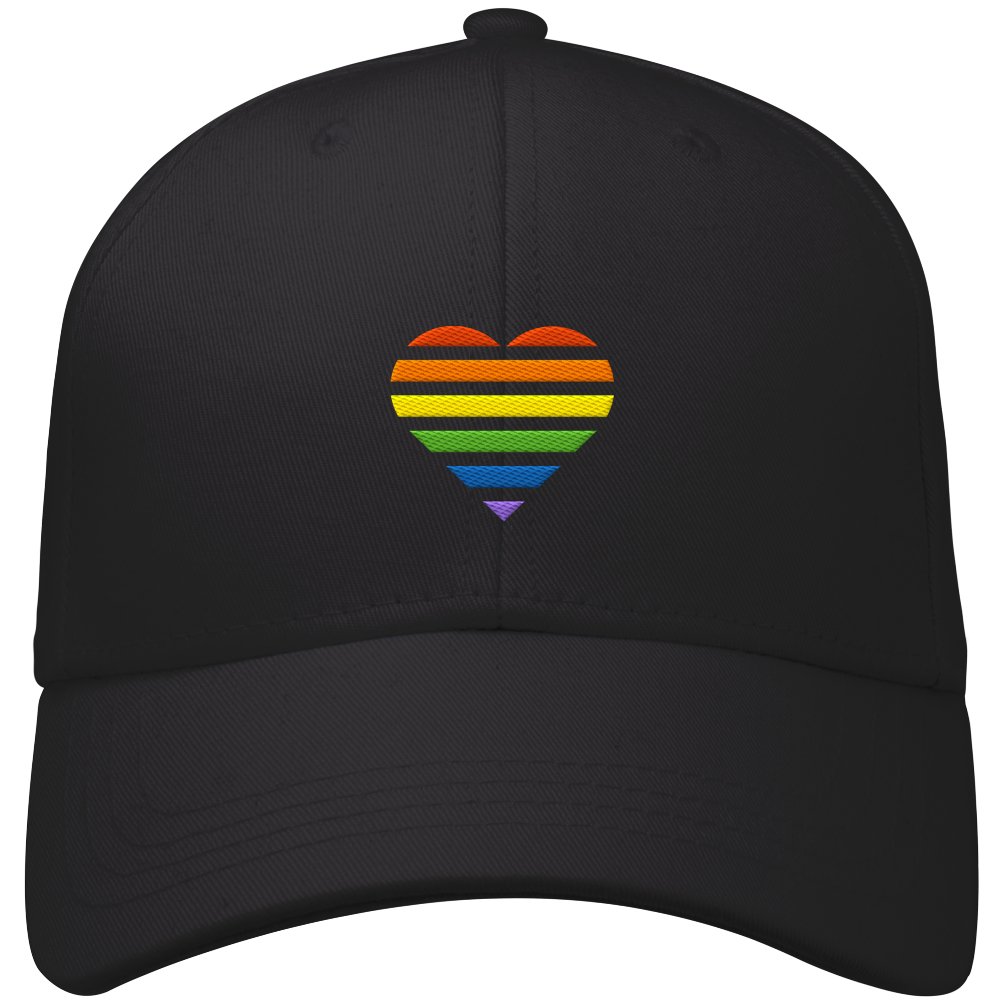 Organic Baseball Cap - Pride Flag Herz Stick