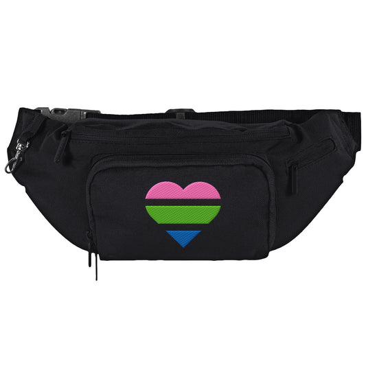 Shoulder Bag - Polysexual Flag Herz Stick