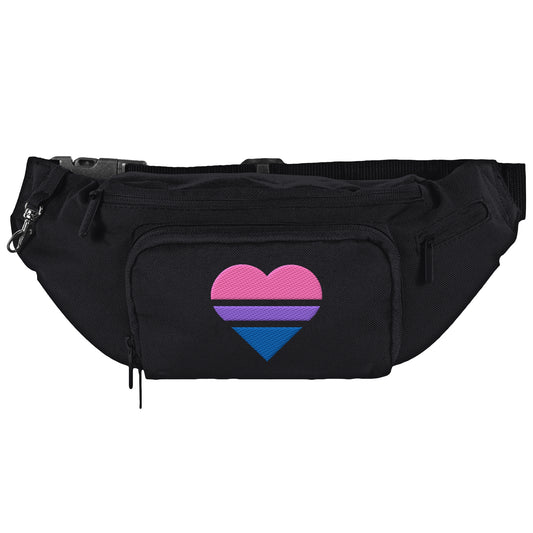 Shoulder Bag - Bisexual Flag Herz Stick