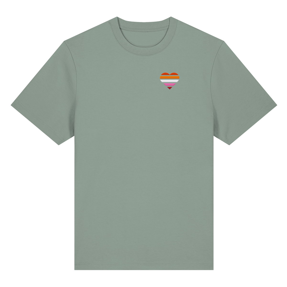 Organic Heavy Shirt mit Herz Stick - Lesbian