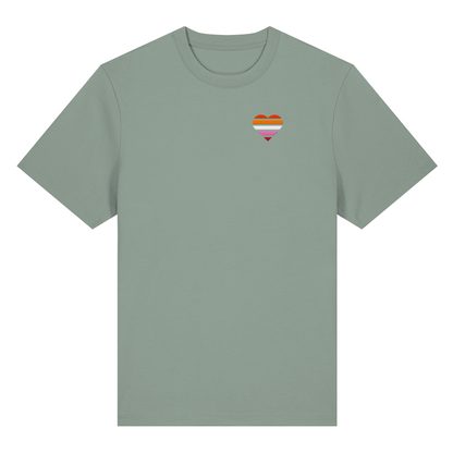Organic Heavy Shirt mit Herz Stick - Lesbian