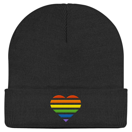 Classic Beanie - Pride Flag Herz Stick