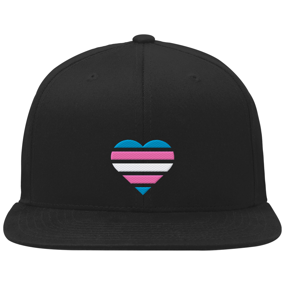 Organic Snapback mit Herz Stick - Trans