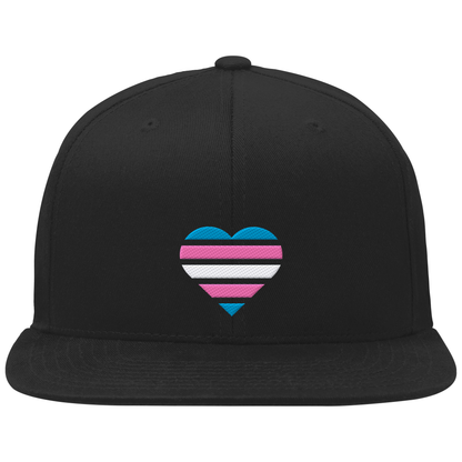 Organic Snapback mit Herz Stick - Trans