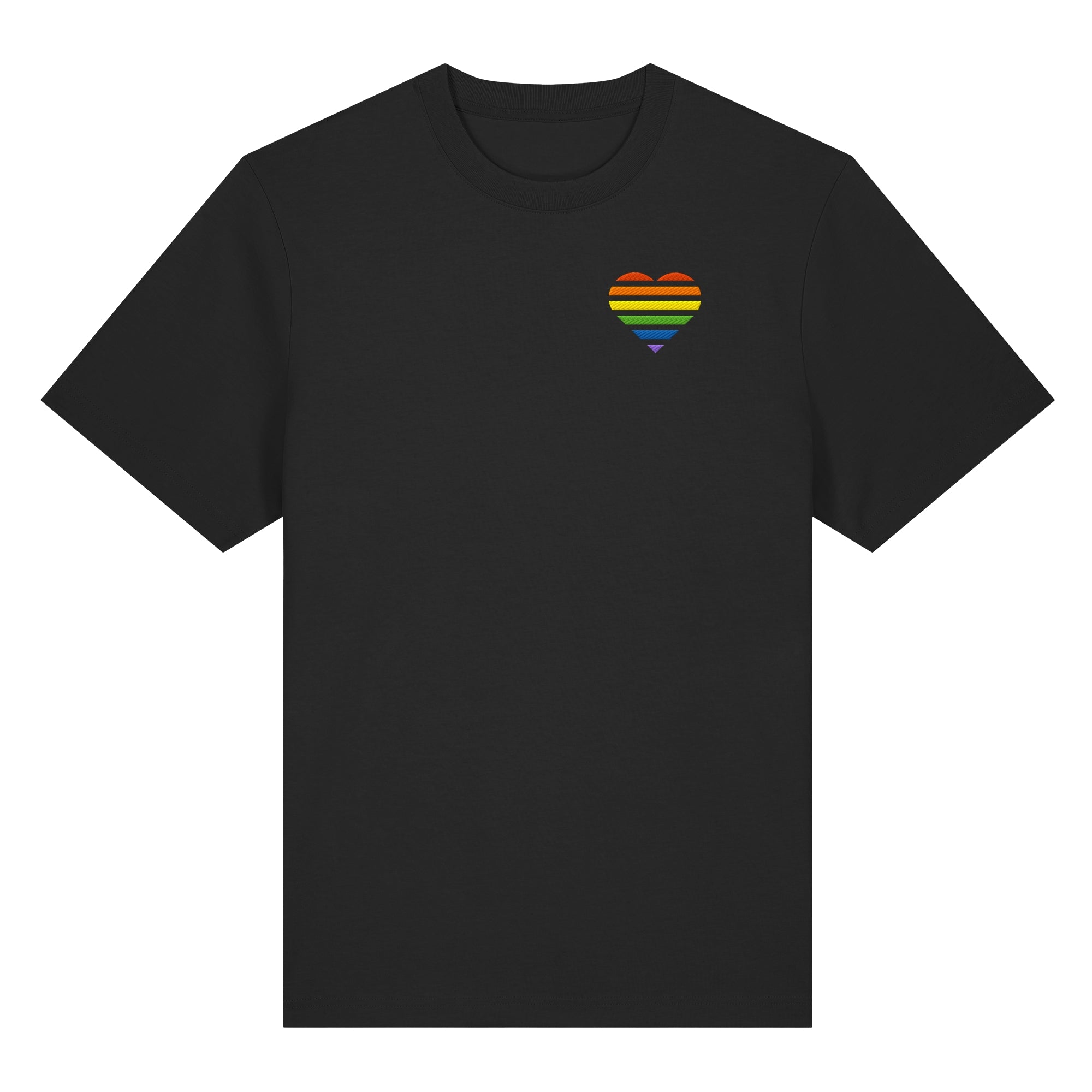 Organic Heavy Shirt - Pride Flag Herz Stick