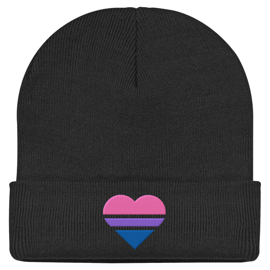 Classic Beanie - Bisexual Flag Herz Stick