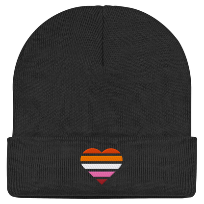 Classic Beanie mit Herz Stick - Lesbian