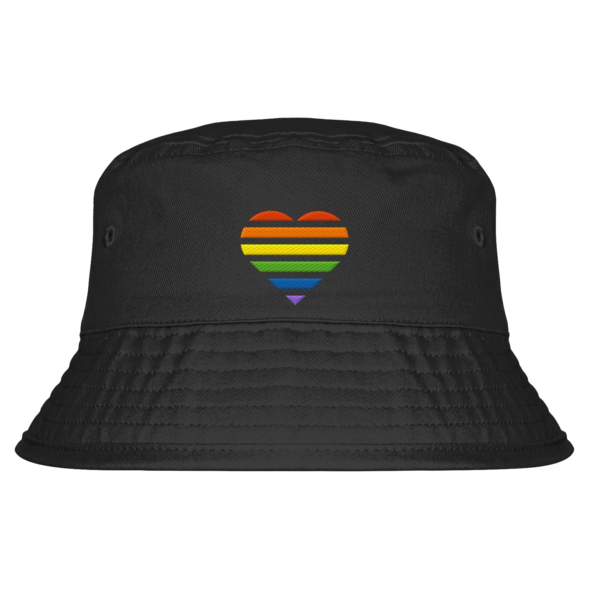 Organic Bucket Hat - Pride Flag Herz Stick