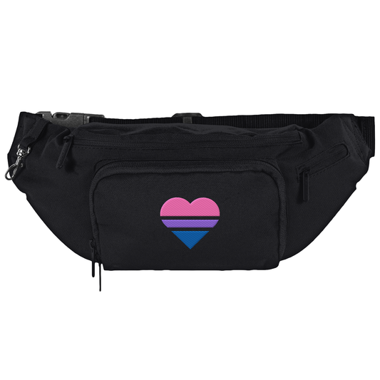 Shoulder Bag - Bisexual Flag Herz Stick
