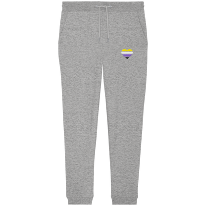 Organic Jogger Pants mit Herz Stick - Nonbinary