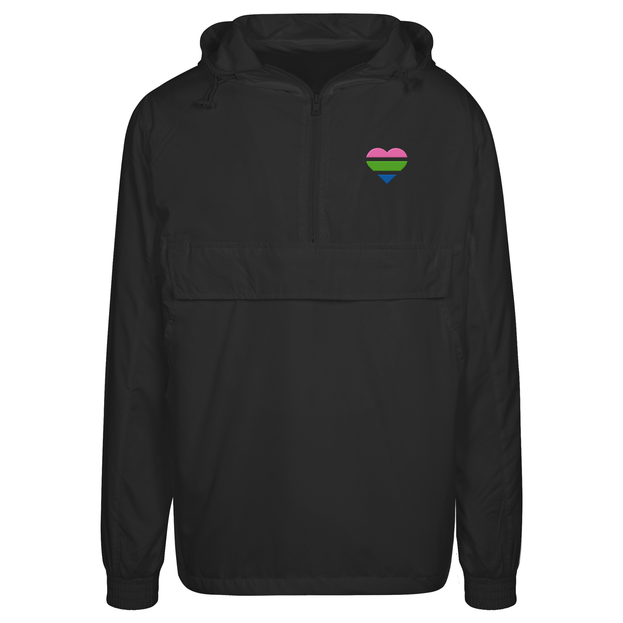 Urban Windbreaker - Polysexual Flag Herz Stick