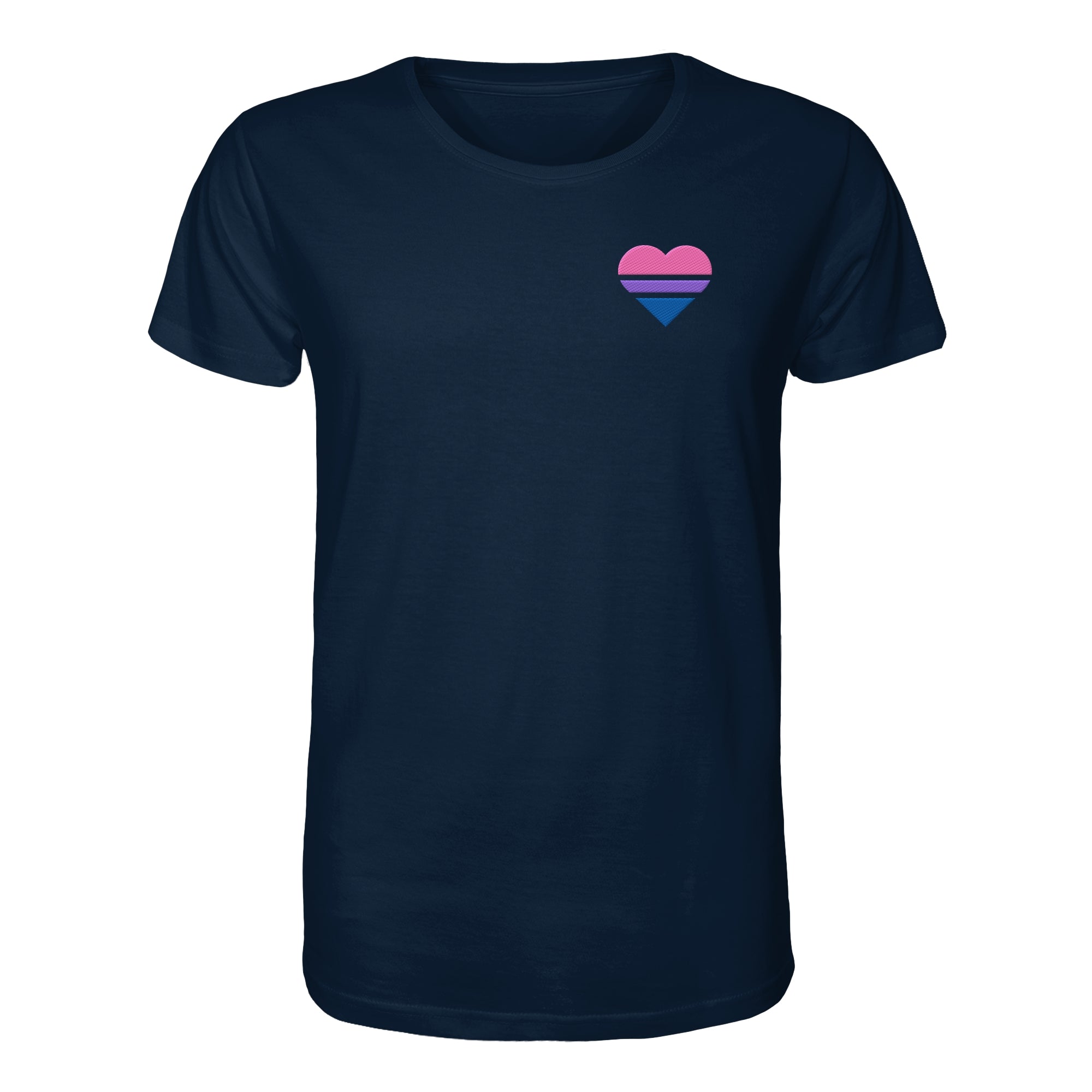 Organic Shirt - Bisexual Flag Herz Stick