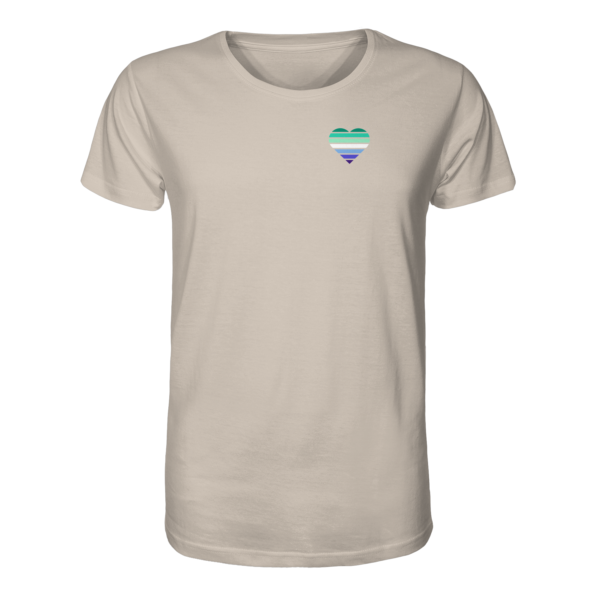Organic Shirt - Gay Flag Herz Print
