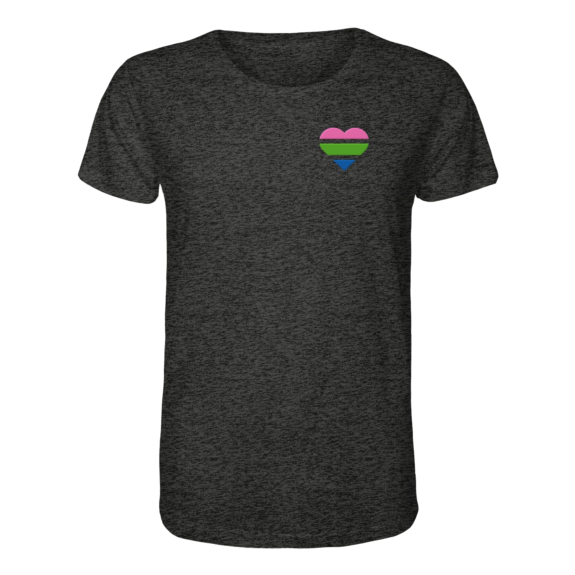 Organic Shirt - Polysexual Flag Herz Stick