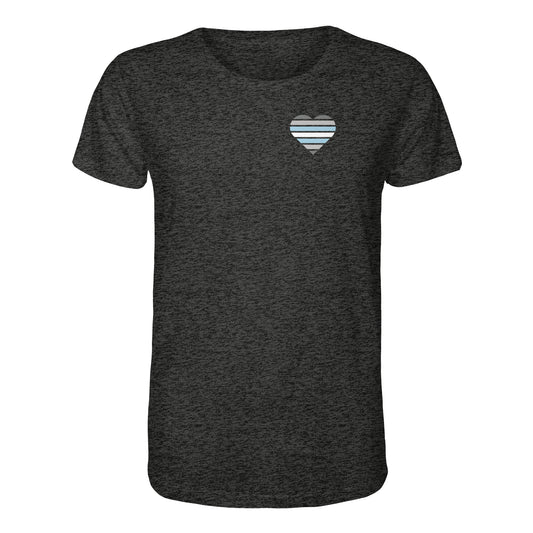 Organic Shirt - Demiboy Flag Herz Print