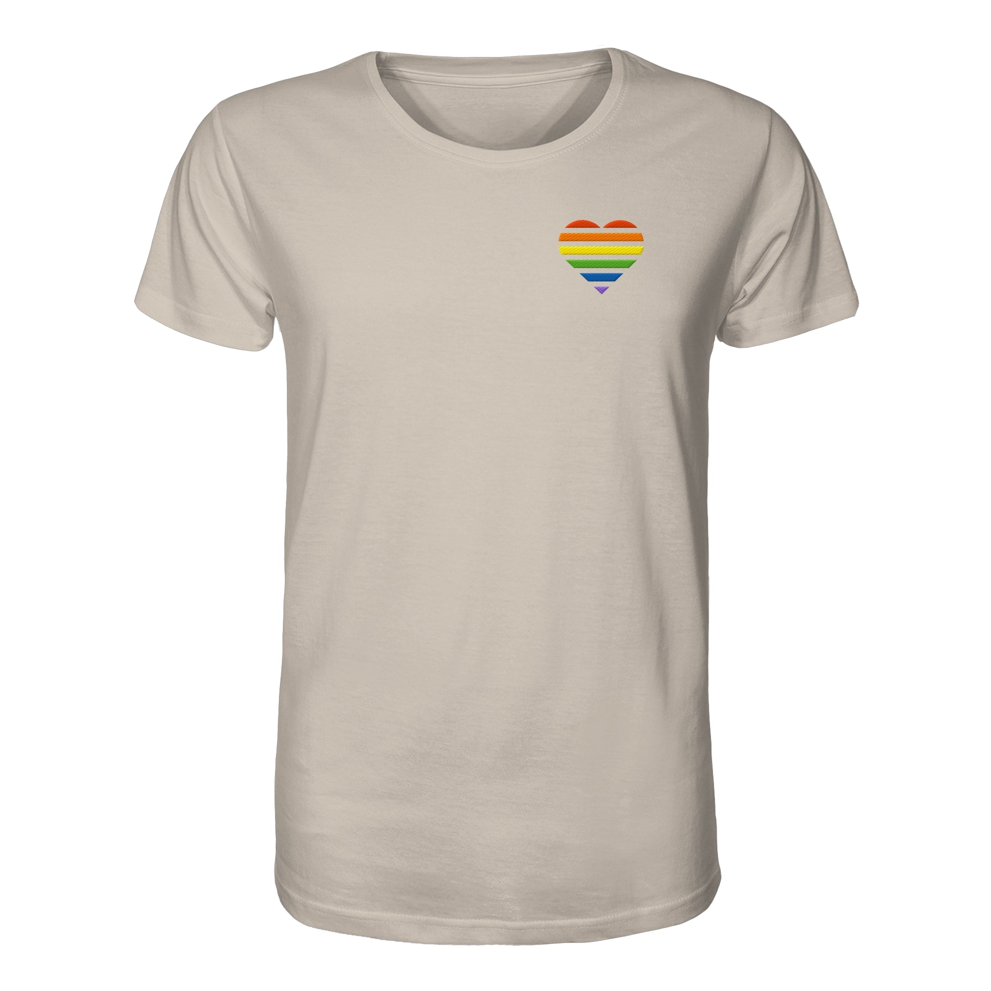 Organic Shirt - Pride Flag Herz Stick