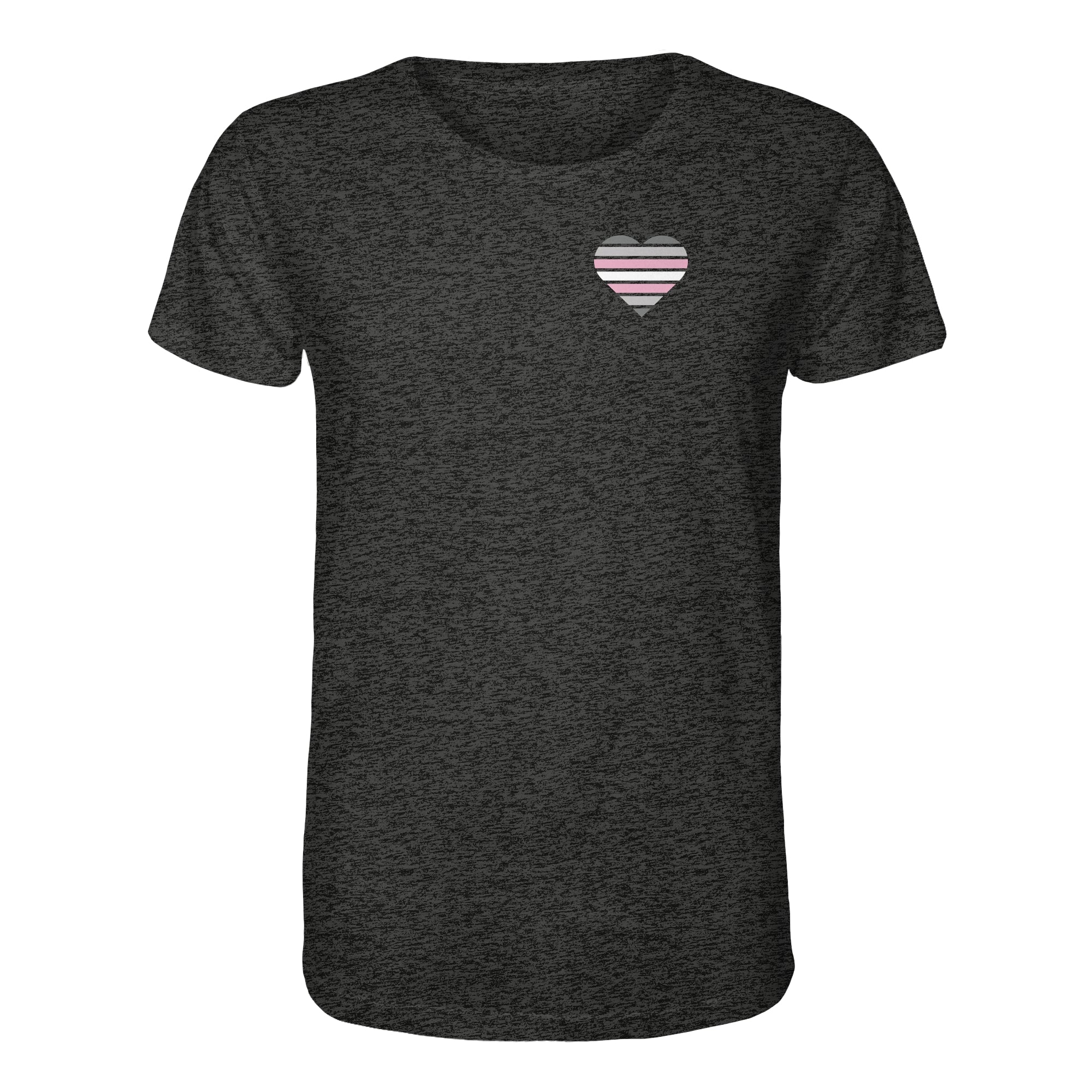 Organic Shirt - Demigirl Flag Herz Print