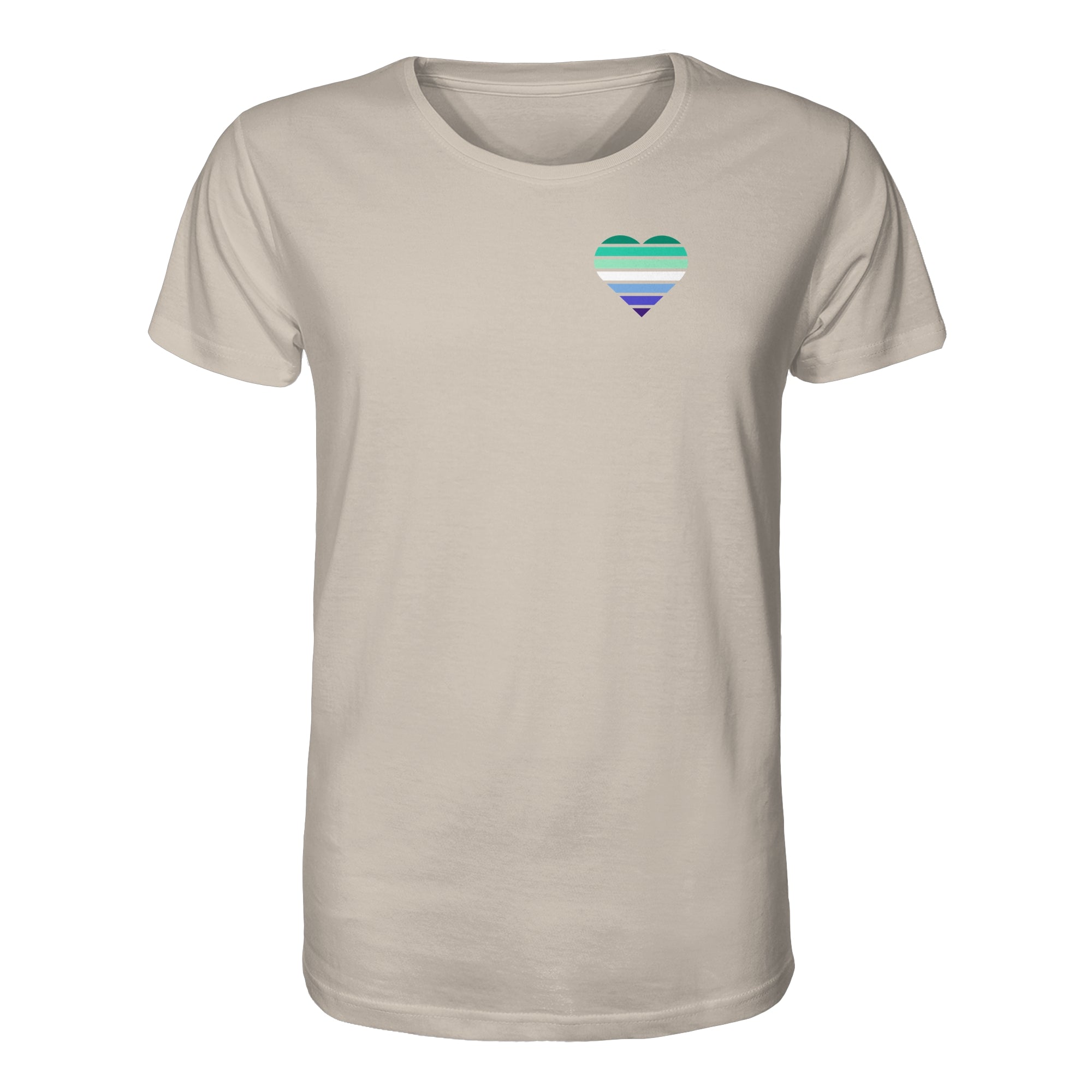 Organic Shirt - Gay Flag Herz Print
