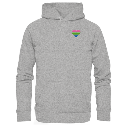 Organic Basic Hoodie mit Herz Stick - Polysexual