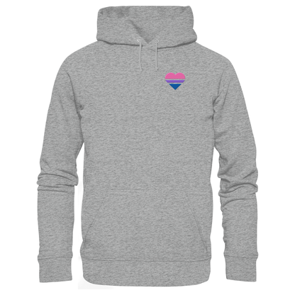 Basic Hoodie mit Herz Stick - Bisexual