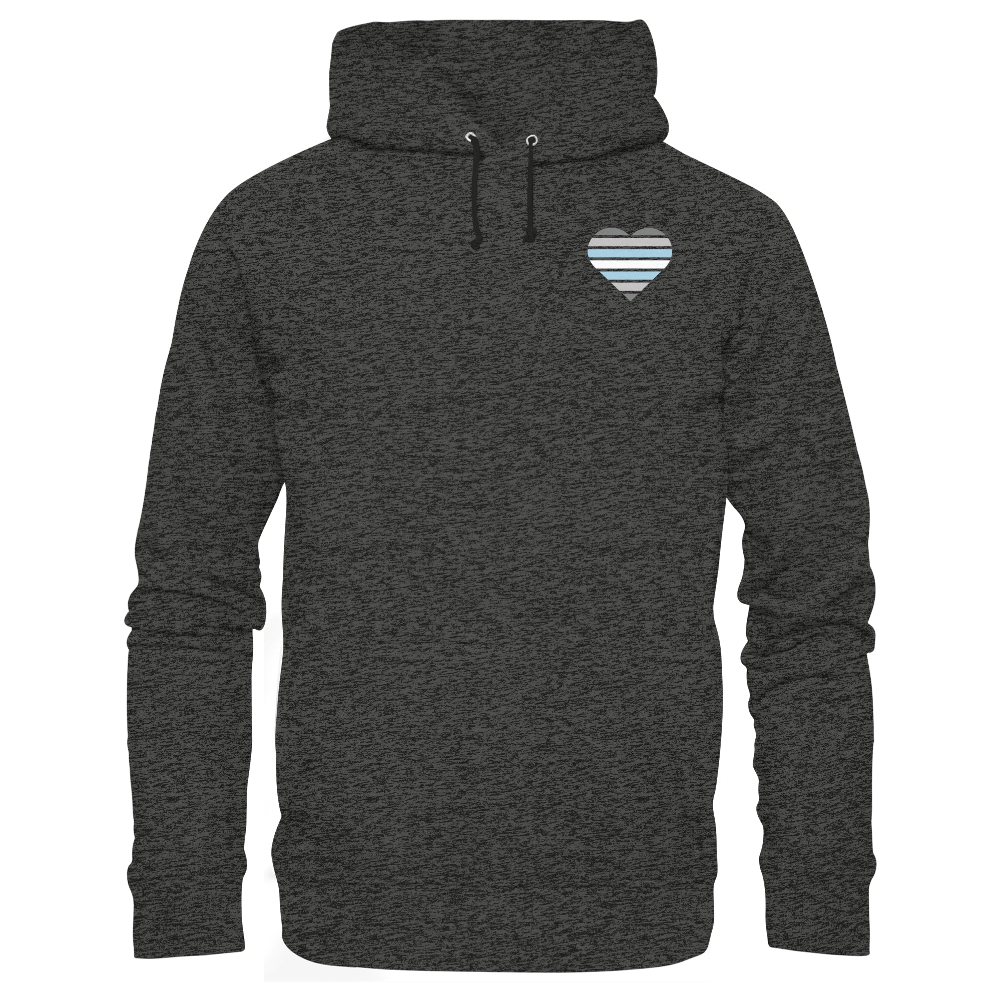 Organic Basic Hoodie - Demiboy Flag Herz Print