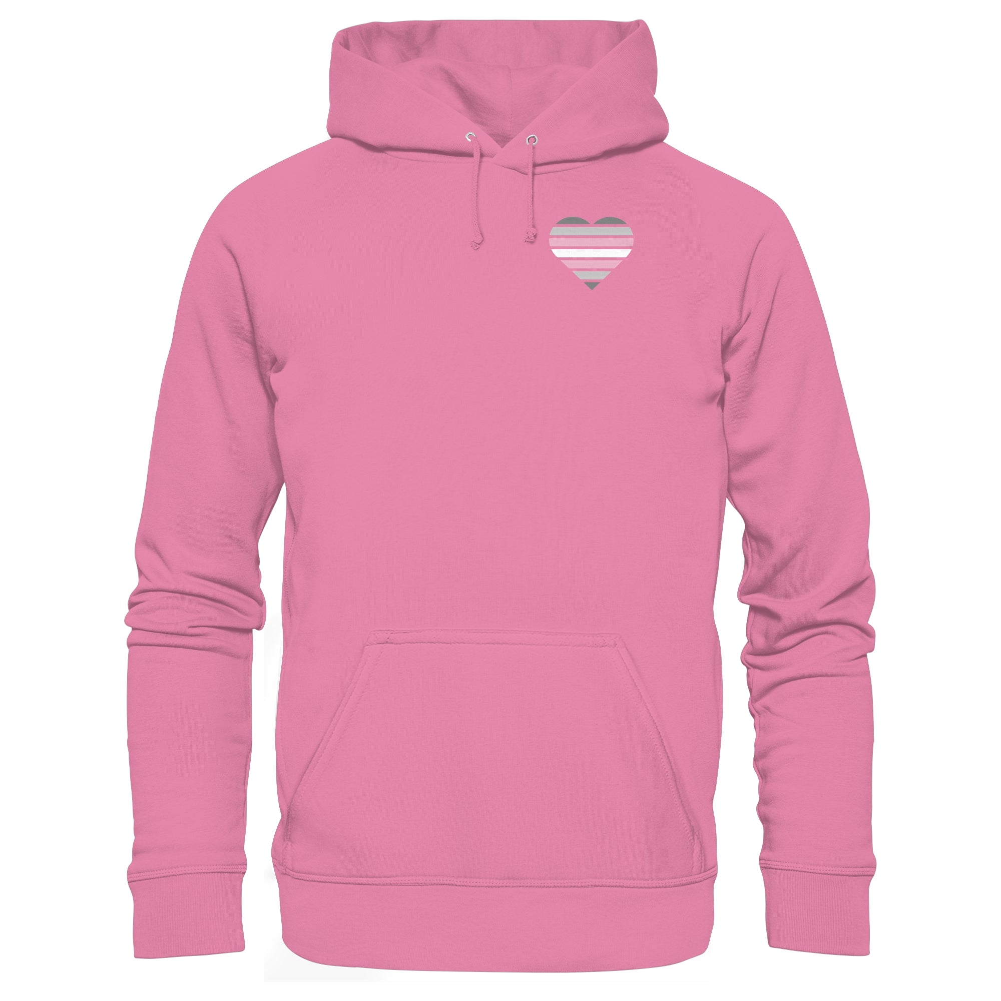 Basic Hoodie - Demigirl Flag Herz Print