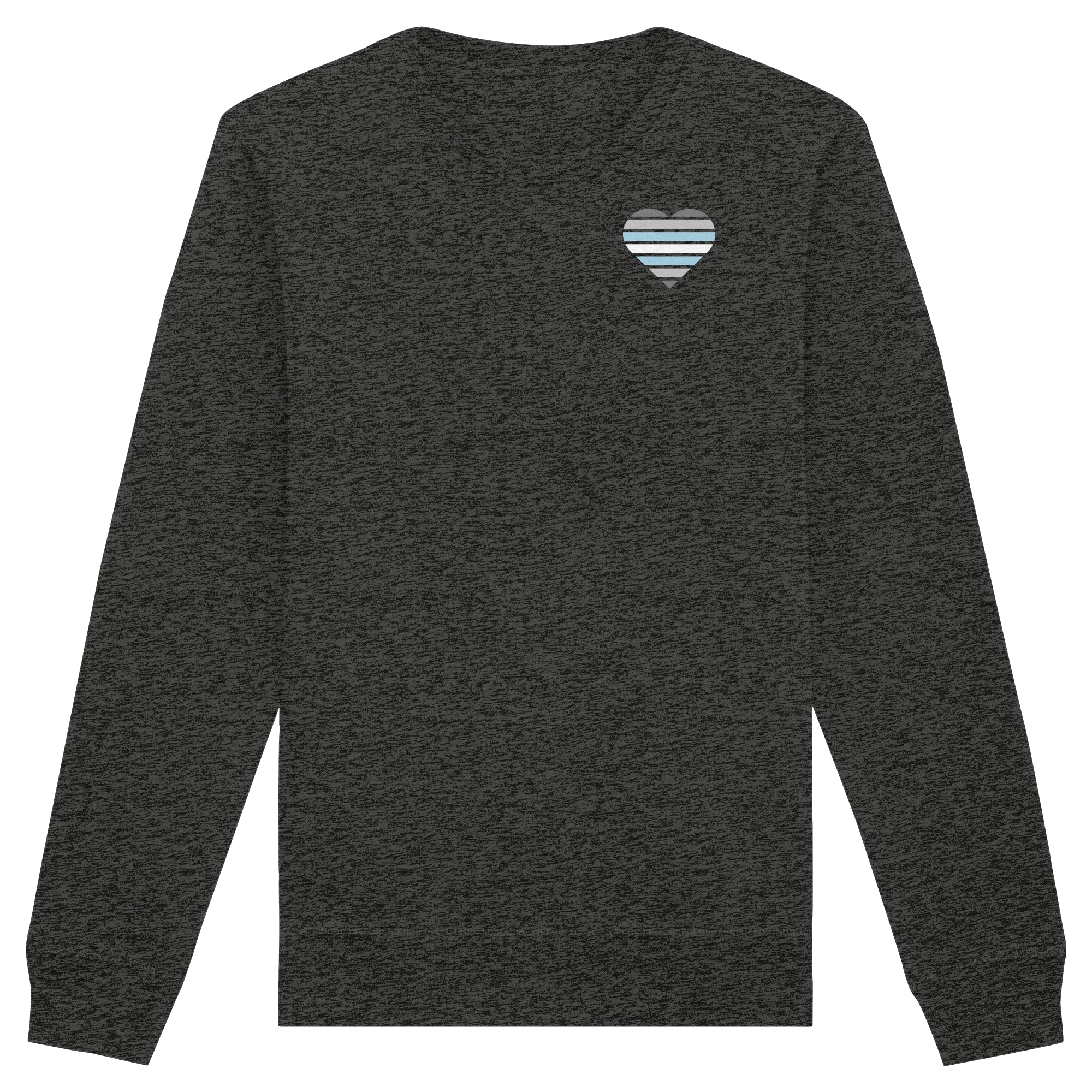 Organic Basic Sweatshirt - Demiboy Flag Herz Print