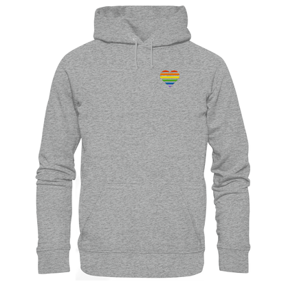 Basic Hoodie mit Herz Stick - Pride