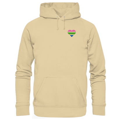 Basic Hoodie mit Herz Stick - Polysexual