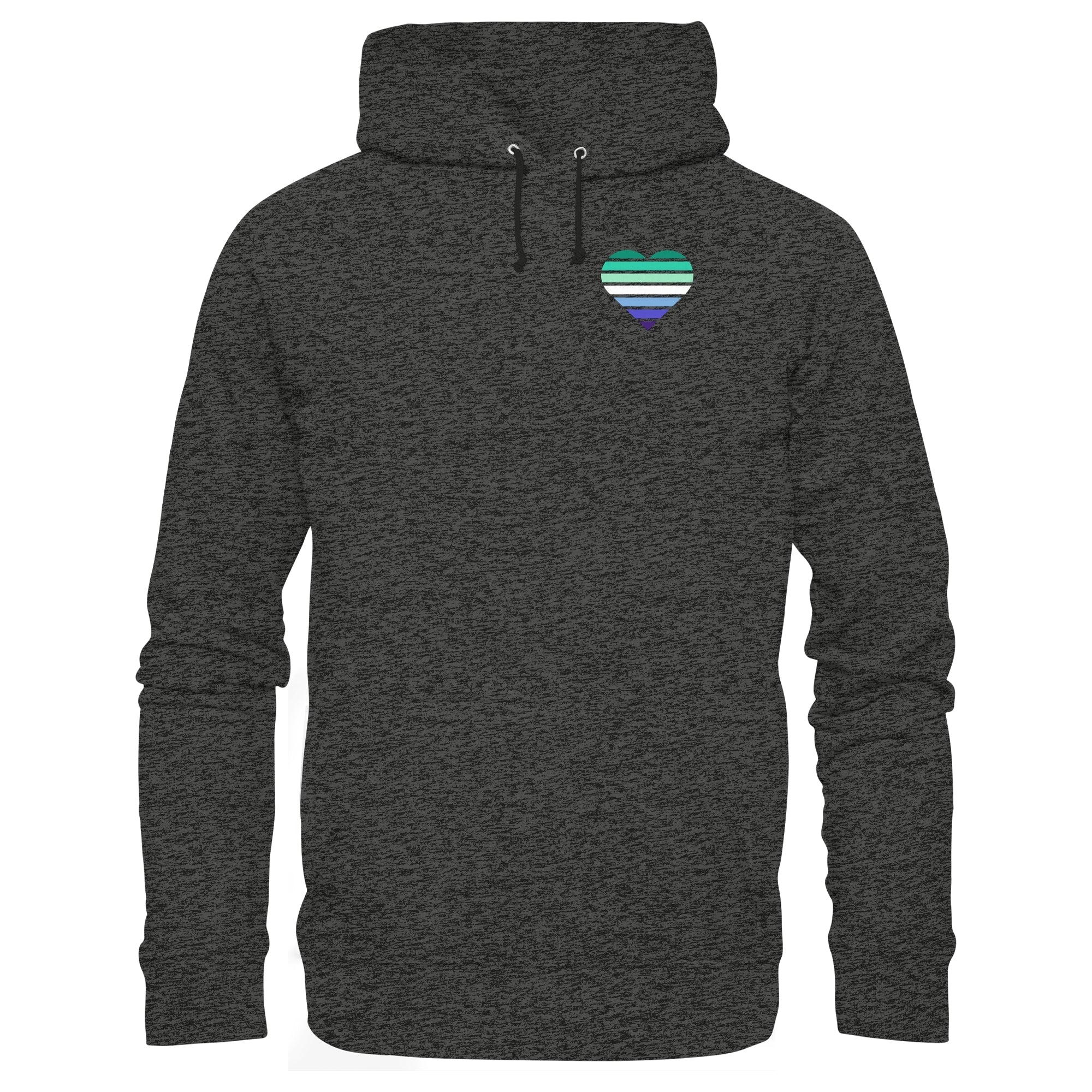 Organic Basic Hoodie - Gay Flag Herz Print