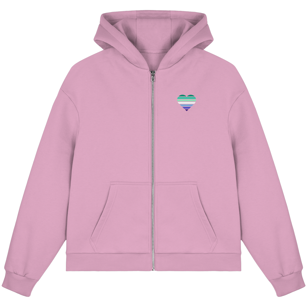 Fluffy Boxcut Zipper mit Herz - Gay