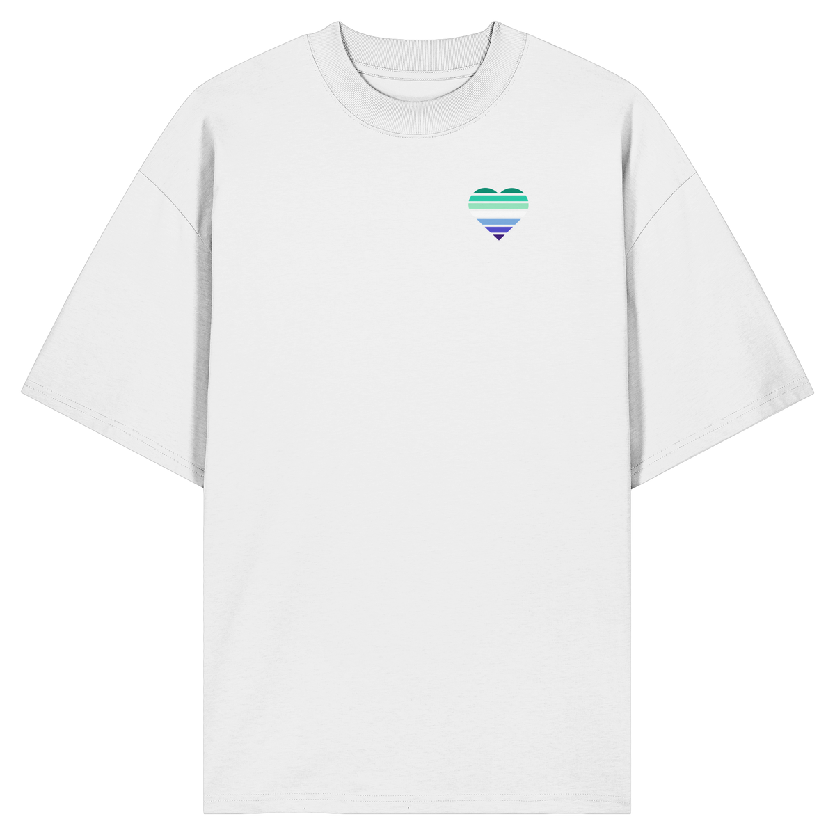 Organic Oversize Shirt mit Herz - Gay
