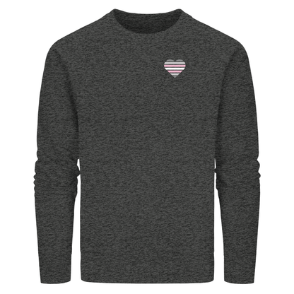 Organic Basic Sweatshirt mit Herz - Demigirl