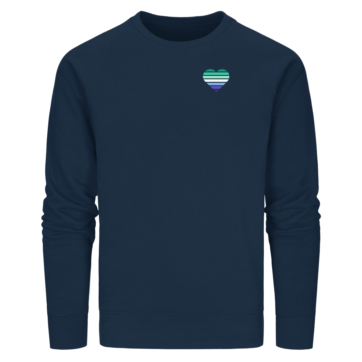 Organic Basic Sweatshirt mit Herz - Gay