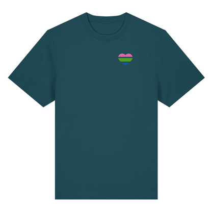 Organic Heavy Shirt mit Herz Stick - Polysexual