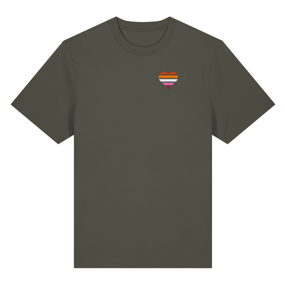 Organic Heavy Shirt mit Herz Stick - Lesbian