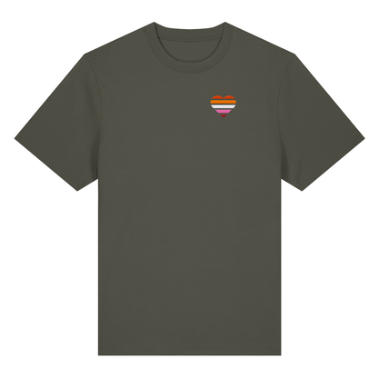 Organic Heavy Shirt mit Herz Stick - Lesbian