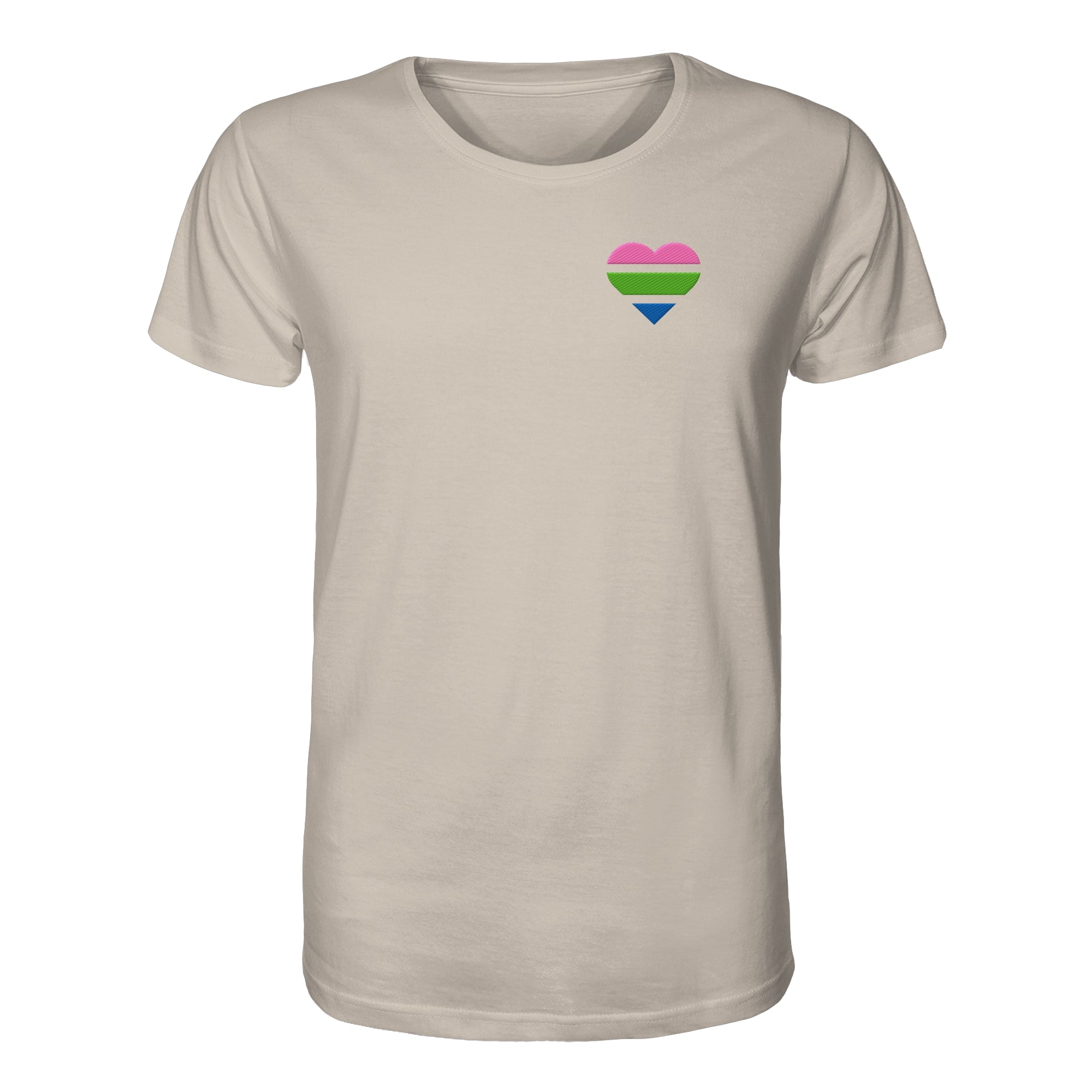 Organic Shirt - Polysexual Flag Herz Stick
