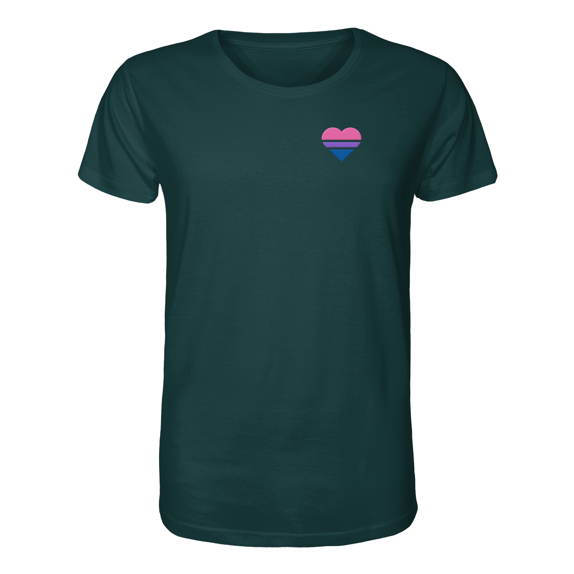 Organic Shirt - Bisexual Flag Herz Stick