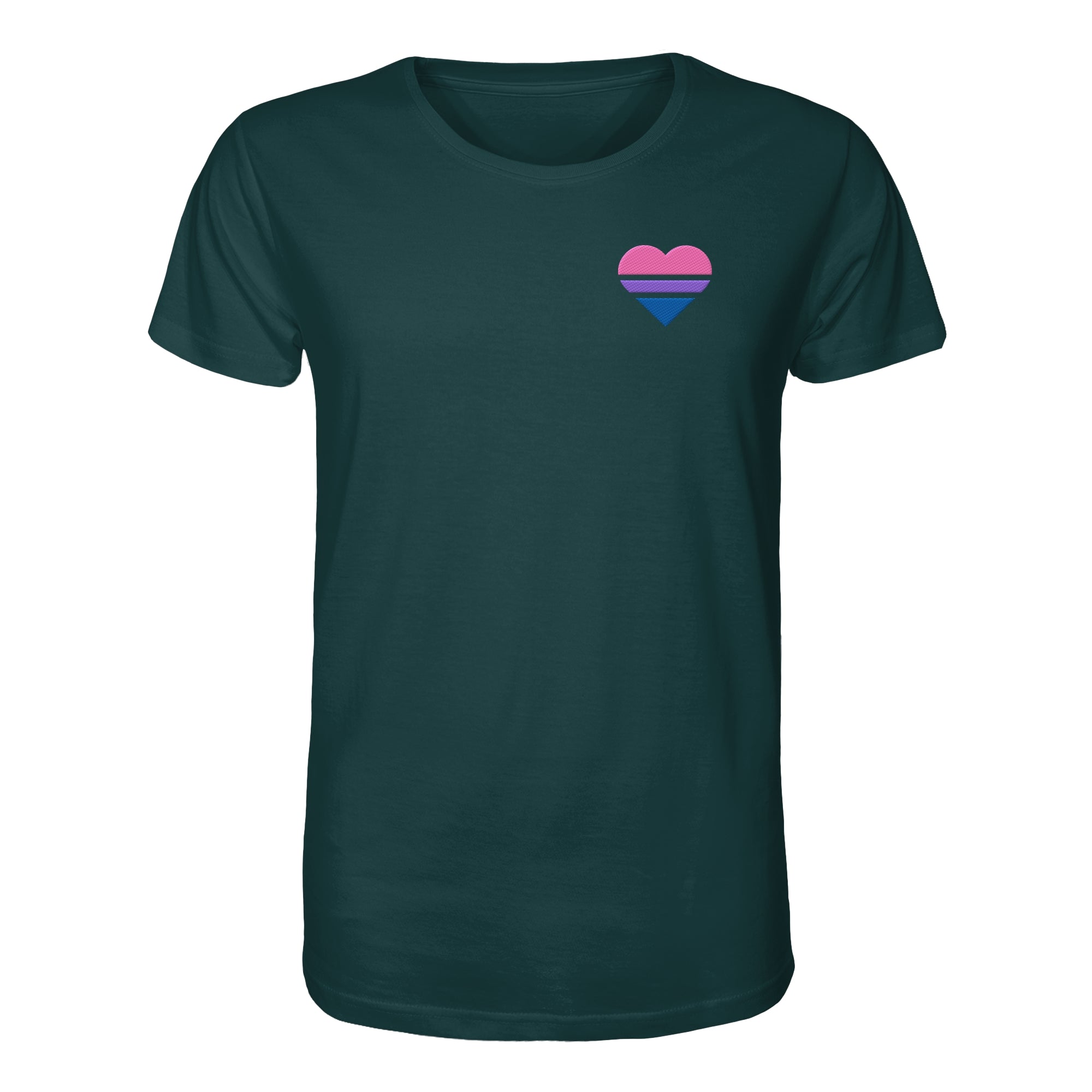 Organic Shirt - Bisexual Flag Herz Stick