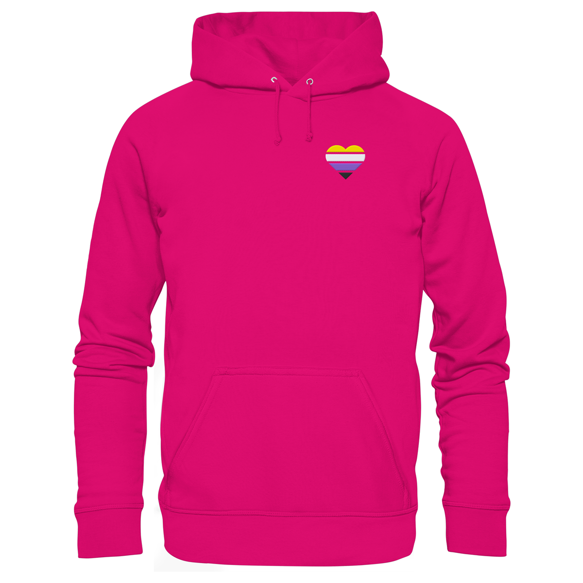Basic Hoodie mit Herz Stick - Nonbinary