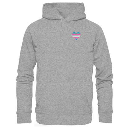 Basic Hoodie mit Herz Stick - Trans