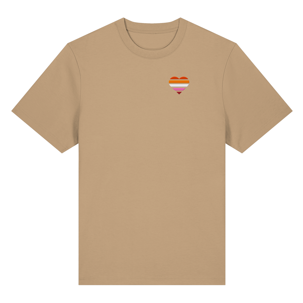 Organic Heavy Shirt mit Herz Stick - Lesbian