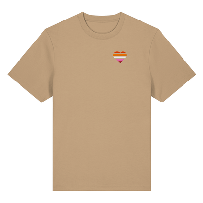 Organic Heavy Shirt mit Herz Stick - Lesbian