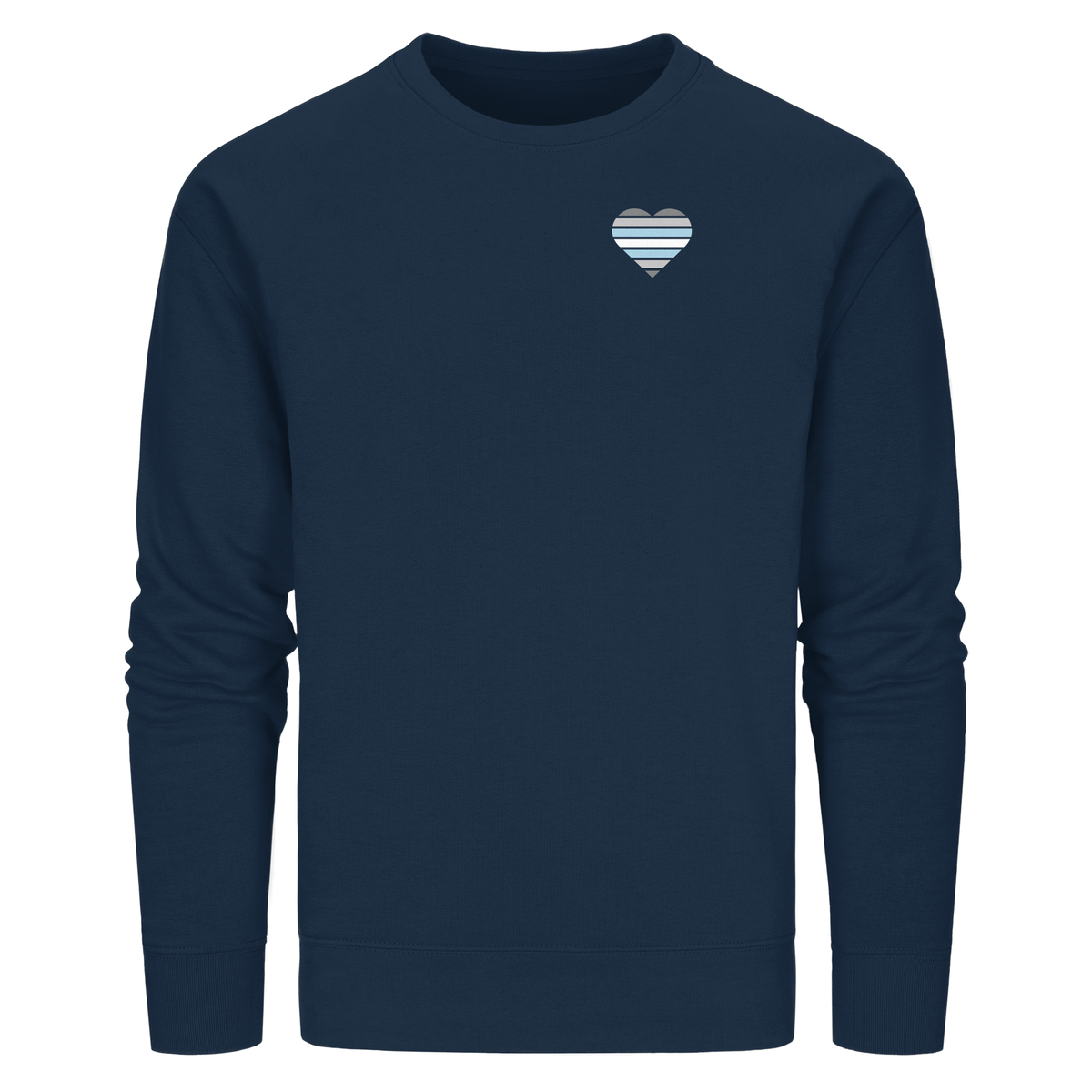 Organic Basic Sweatshirt mit Herz - Demiboy