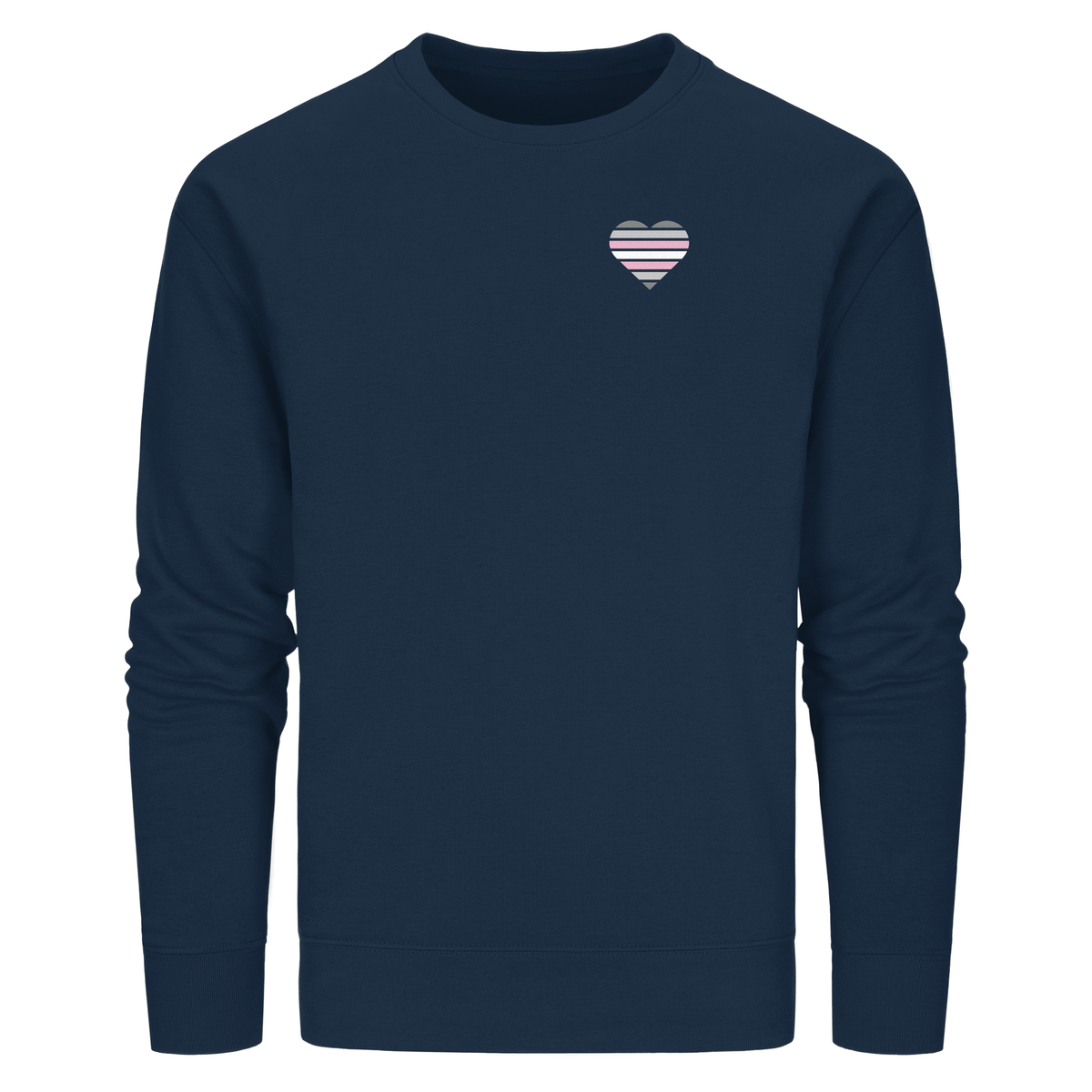 Organic Basic Sweatshirt mit Herz - Demigirl
